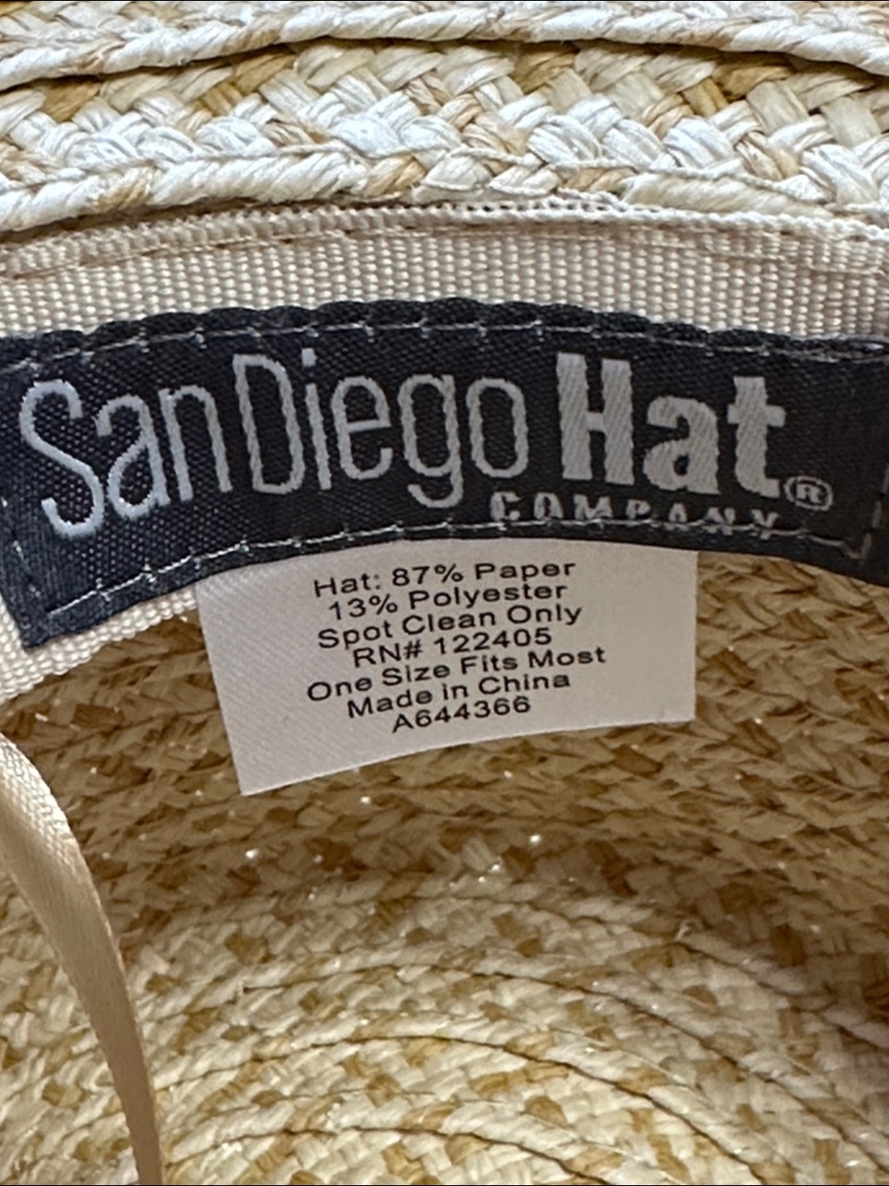 San Diego Hat Co Sun Hat UPF #50 and Adjustable… see pink one I listed also - Picture 8 of 8